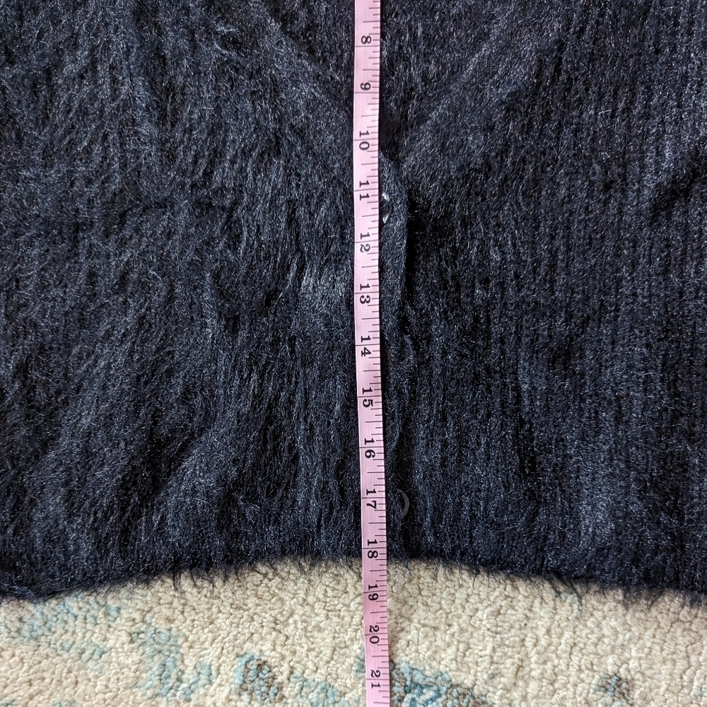 La Femme Cropped Black Sweater - Picture 8 of 8